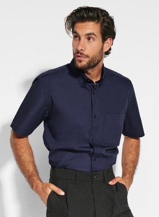 Camisa negra manga corta Aifos Roly