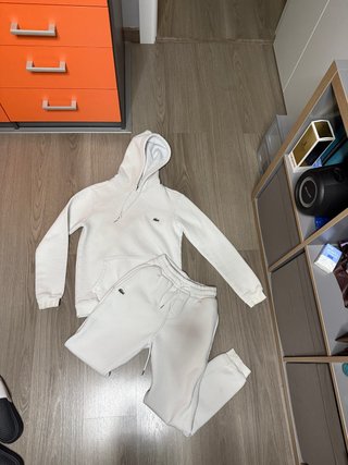 Conjunto chándal Lacoste blanco