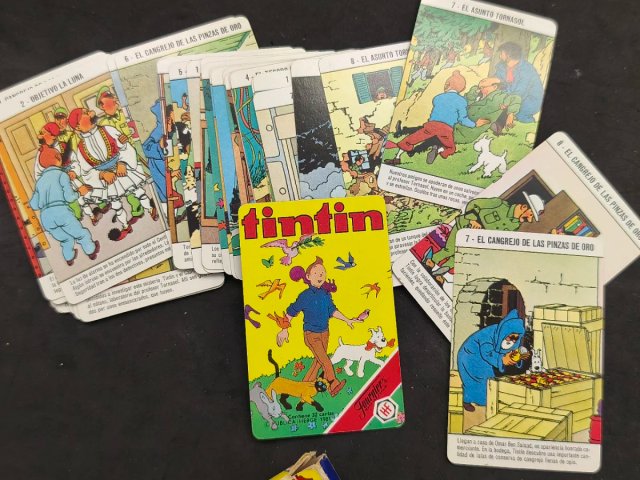 Juego de cartas Tintín Fournier 1981