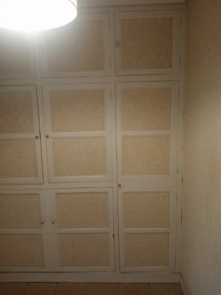 Armario empotrado dos cuerpos con cama de 1,80