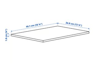 Balda KOMPLEMENT blanca 50x35 cm