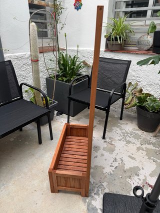 Jardinera Madera Outsunny con Celosía