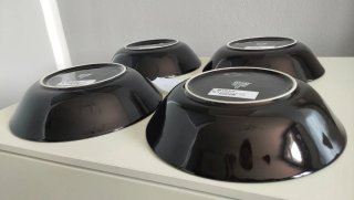 Set 4 piatti fondi Ikea neri