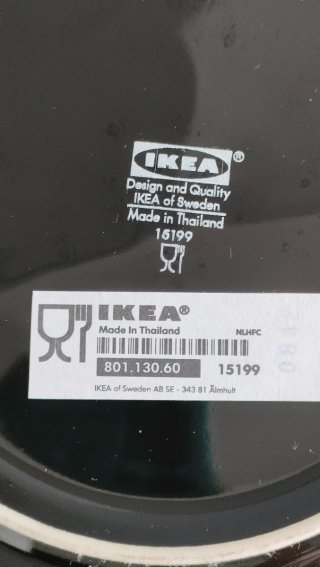 Set 4 piatti fondi Ikea neri