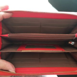 Cartera Tous Roja Cocodrilo con Oso Dorado