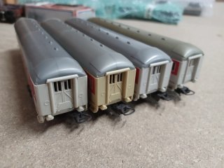 4 Vagones H0 DB Deutsche Bundesbahn