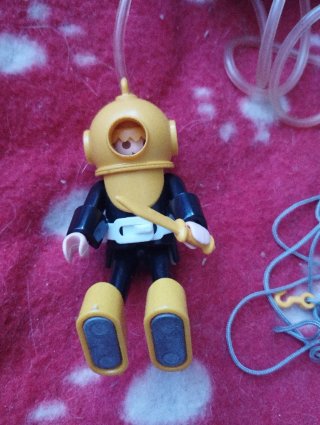 Playmobil Buzo 3348 Completo 1978.