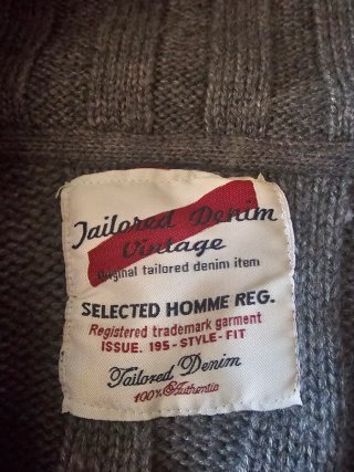 Cardigan Selected Homme Gris Talla M