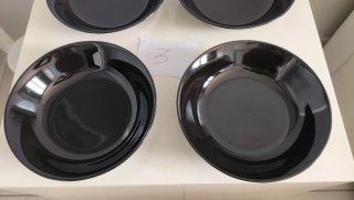Set 4 piatti fondi Ikea neri