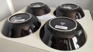 Set 4 piatti fondi Ikea neri
