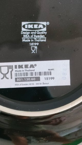 Set 4 piatti fondi Ikea neri