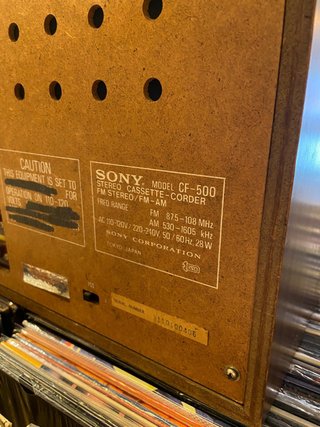 Reproductor Cassette Radio Sony Stereo CF500