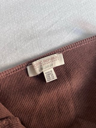 Top marrón encaje Pull&Bear