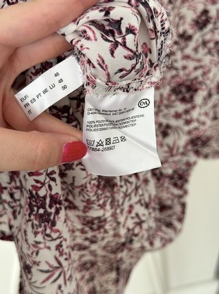 Blusa C&A floral cremallera talla 46