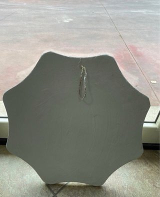 Rosone in gesso decorato