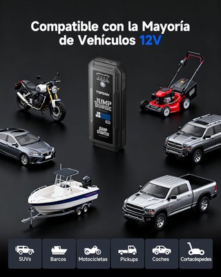 TOPDON JS2000 Pro Arrancador de Coches Portati