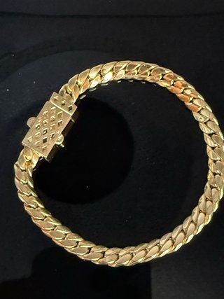 Tfl 658760106 Pulsera Cubana Oro 18k Italiana