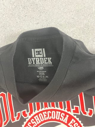 Camiseta DC Shoes Negra Gráfica Talla L