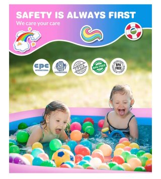 Piscina hinchable infantil unicornio con chorros.