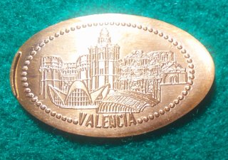 MONEDAS ELONGADAS DE VALENCIA V-043
