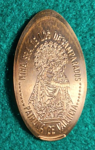 MONEDAS ELONGADAS DE VALENCIA V-043