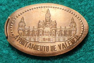 MONEDAS ELONGADAS DE VALENCIA V-043