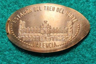 MONEDAS ELONGADAS DE VALENCIA V-043