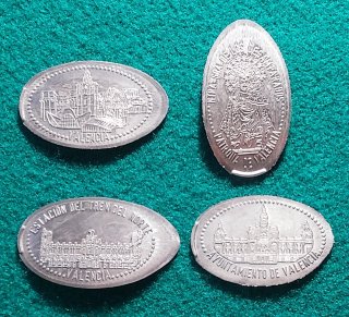 MONEDAS ELONGADAS DE VALENCIA V-043