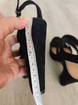 Sandalias de plataforma negras