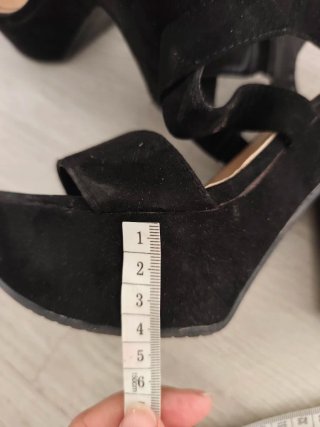 Sandalias de plataforma negras