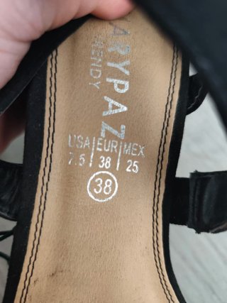 Sandalias de plataforma negras