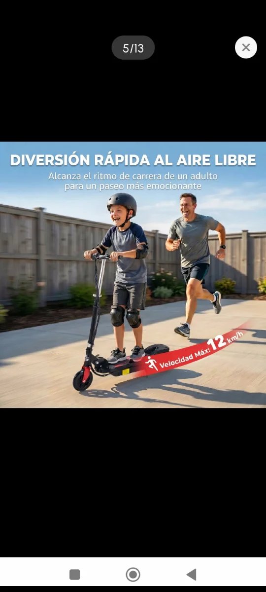 Patinete Eléctrico Infantil 7-14 Años