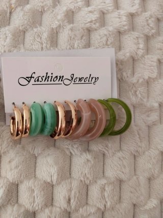 Pack 2 sets pendientes aros variados 10 pares nuev