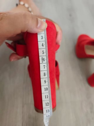 Sandalias de plataforma rojas