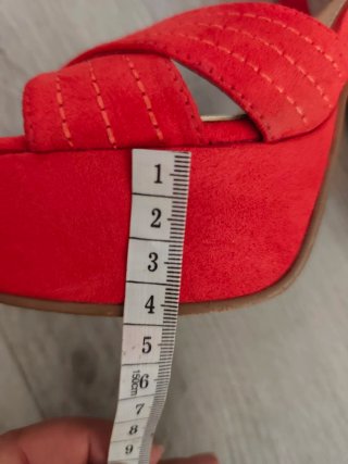Sandalias de plataforma rojas