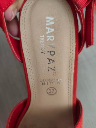 Sandalias de plataforma rojas