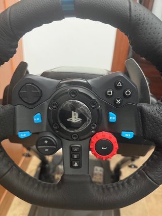 Volante Logitech G923 PS5/PS4 incluyendo soporte