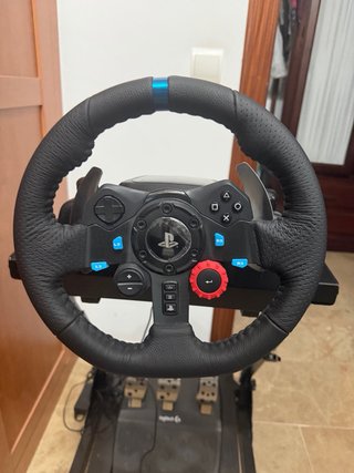 Volante Logitech G923 PS5/PS4 incluyendo soporte