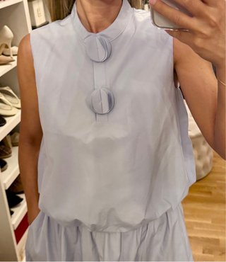 Conjunto Top y Falda Azul Claro