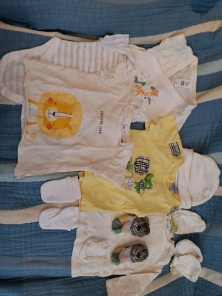 Lote Ropa Bebé: Bodies, Camisetas, Gorro y Manopla