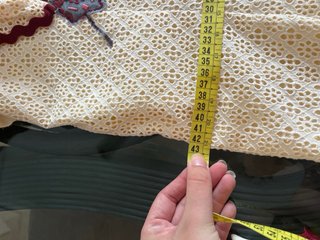 Traje Flamenca Encaje Vainilla y Buganvilla