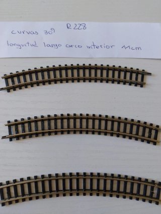 Vías Tren Eléctrico Ibertren- Trix 2N
