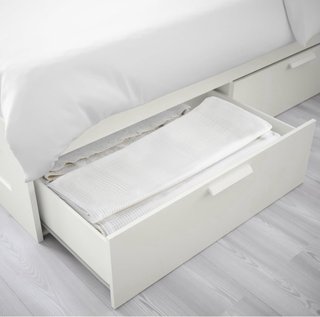 Cama Brimnes Blanca con Almacenamiento 140x200