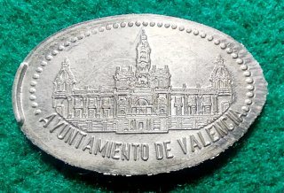 MONEDAS ELONGADAS DE VALENCIA V-043 ALUMINIO