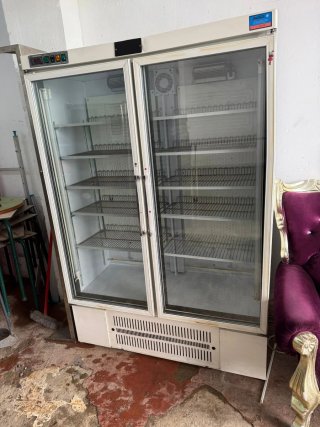 Nevera expositora cristal doble puerta