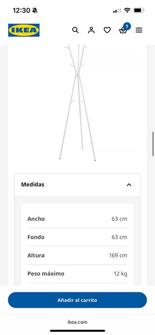 Perchero Metálico Blanco Ikea
