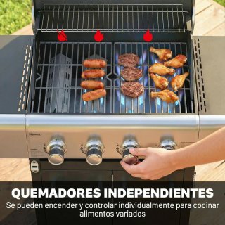 Barbacoa Gas 4 Quemadores 12,8 kW