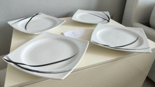 Set 4 piatti piani Luminarc