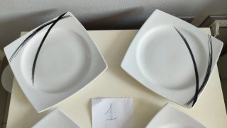 Set 4 piatti piani Luminarc