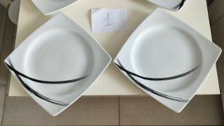 Set 4 piatti piani Luminarc